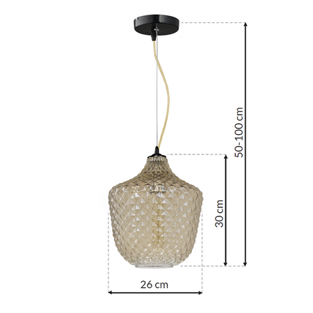 Milagro - Lampa wisząca ORLANDO 1xE27