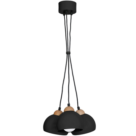 Milagro - Lampa wisząca DAMA BLACK 3xE27