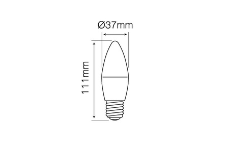 *LED line® E27 7W 2700K 630lm 170-250V C37