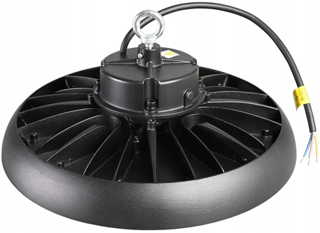 Oprawa Wisząca Przemysłowa LED High Bay 200W 5000K 36000lm czarna IP65