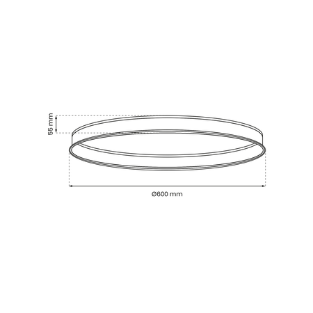 Milagro - SZYNA PODTYNK MAGNETIC OKRĄG śr. 600mm