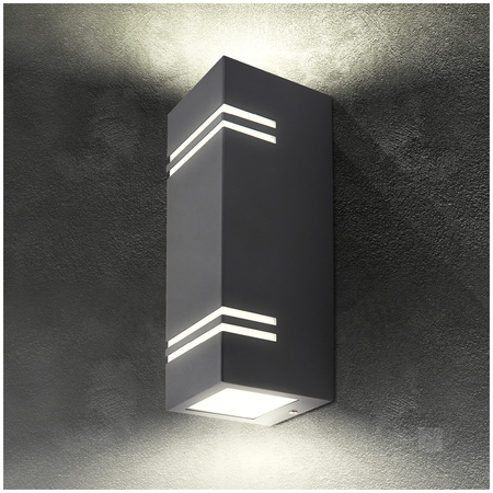 Kinkiet ogrodowy QUAZAR 7 2xGU10 IP44 szary Kobi