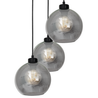 Milagro - Lampa wisząca SOFIA SMOKED 3xE27