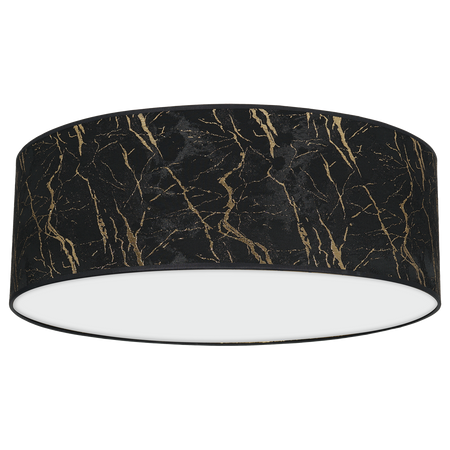 Milagro - Lampa sufitowa SENSO Black/Gold 3xE27 Ø50cm