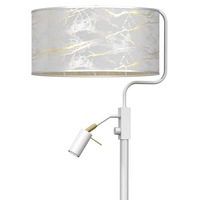 Milagro - Lampa podłogowa SENSO White/Gold 1xE27 + 1x mini GU10