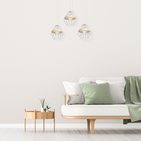 Milagro - Lampa wisząca CLIFF WHITE 3xE27