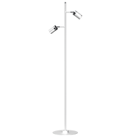 Milagro - Lampa podłogowa JOKER WHITE/CHROME 2xGU10