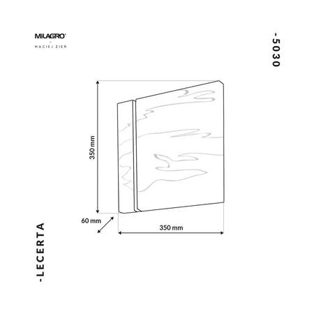 Milagro - Kinkiet LECERTA 1,2W LED