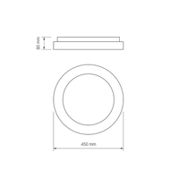 Plafon LED oprawa sufitowa okrągła biała 72W RGB + pilot VLE-ERC-RGB-72W