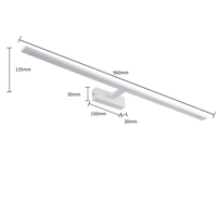 Kinkiet Isla XXL biały 96cm IP44 LED CCT