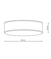 Plafon Alto czarny 3xE14