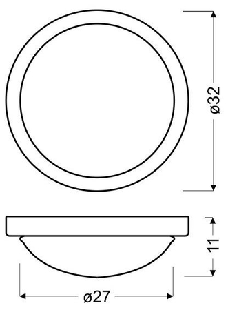 RODA LAMPA SUFITOWA PLAFON 325 E27 2X60W SAT NIKIEL