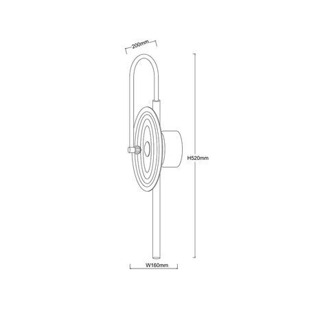 Kinkiet Plato transparentny LED CCT