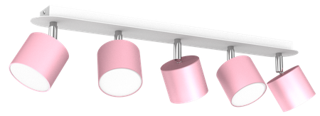 Milagro - Lampa sufitowa DIXIE PINK 5xGX53