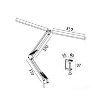 Lampka biurkowa LED TENUIX DUO 28W 3CCT biała LED2B