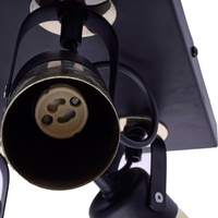 Milagro - Lampa sufitowa WILSON BLACK 4xGU10