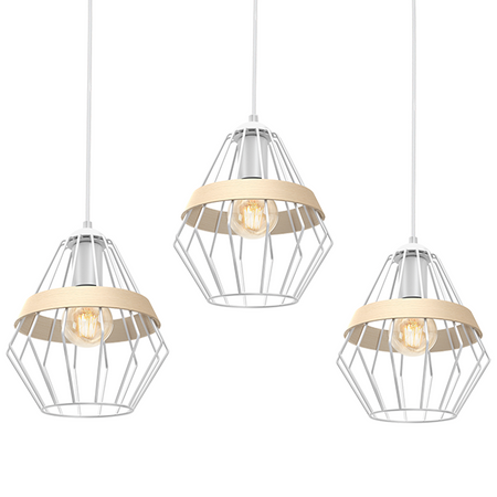 Milagro - Lampa wisząca CLIFF WHITE 5xE27