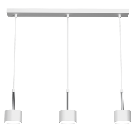 Milagro - Lampa wisząca ARENA WHITE/SILVER 3xGX53