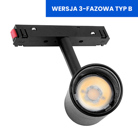 Reflektor spot do szyn magnetycznych 15W 4000K DDCX-B15 - TYP B