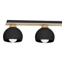 Milagro - Lampa sufitowa DAMA BLACK 3xE27