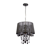 Lampa wisząca Mona czarna 5xE14