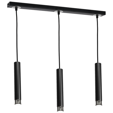 Milagro - Lampa wisząca DANI BLACK/CHROME 3xGU10