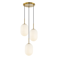 Milagro - Lampa wisząca ALIAS GOLD 3xE14 koło