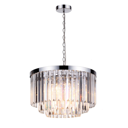 Lampa wisząca Vetro 5 srebrna 5xE14