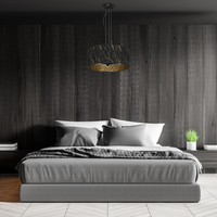 Milagro - Lampa wisząca SENSO Black/Gold 3xE27