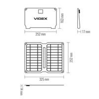 Przenośna ładowarka słoneczna panel solarny 10W USB 3w1 VSO-F510U