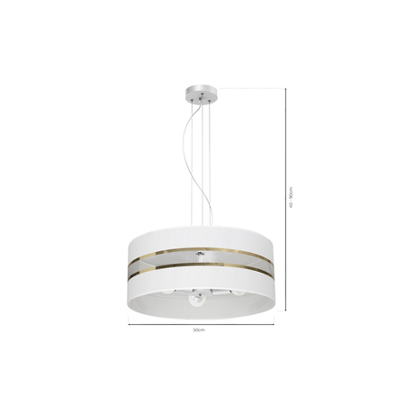 Milagro - Lampa Wisząca ULTIMO WHITE 3xE27