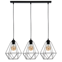 Milagro - Lampa wisząca BASKET BLACK 3xE27