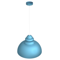 Lampa wisząca CORIN BLUE 1xE27