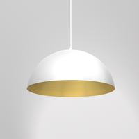 Lampa wisząca Beta 1xE27 45cm Biały/Złoty