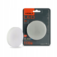 ŻARÓWKA LED VIDEX GX53 12W BARWA 3000K CIEPŁE ŚWIATŁO BIAŁE 1170 LUMENÓW