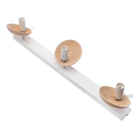Milagro - Lampa sufitowa SFERA WOOD 3xE14
