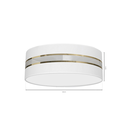 Milagro - Lampa Sufitowa ULTIMO WHITE 3xE27 Ø50cm