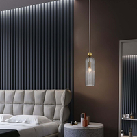 Lampa wisząca Piega 1 smoked 1xE14