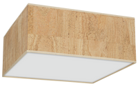 Milagro - Lampa sufitowa CORK White/Cork 3xE27