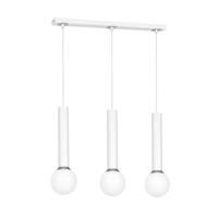 Milagro - Lampa wisząca AURIS WHITE 3xE14