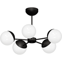 Milagro - Żyrandol SFERA BLACK 5xE14