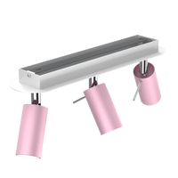 Milagro - Lampa sufitowa PRESTON PINK/WHITE 3x mini GU10