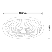 Plafon Luniq 40 cm biały LED CCT