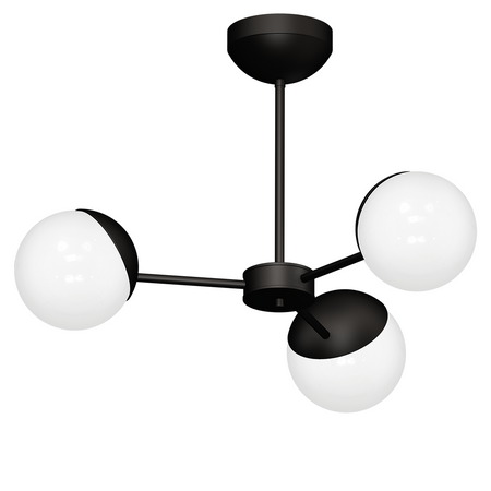 Milagro - Żyrandol SFERA BLACK 3xE14