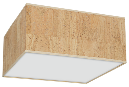 Milagro - Lampa sufitowa CORK White/Cork 2xE27