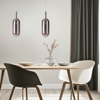 LAMPA WISZĄCA FIUGGI 1 SREBRNY