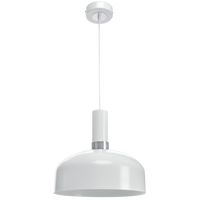Milagro - Lampa wisząca MALMO WHITE/CHROME 1xE27