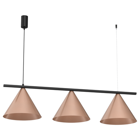 Milagro - Lampa wisząca CAPITAL CZARNY-MIEDZIANY 3XGX53