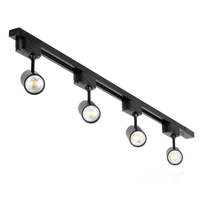 Zestaw szynoprzewód 1-obwodowy NEXTRACK GO 4xGU10 1m czarny Kobi