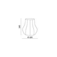 Klosz do zestawu CRETE LS R2 czarny 5 sztuk Kobi Design